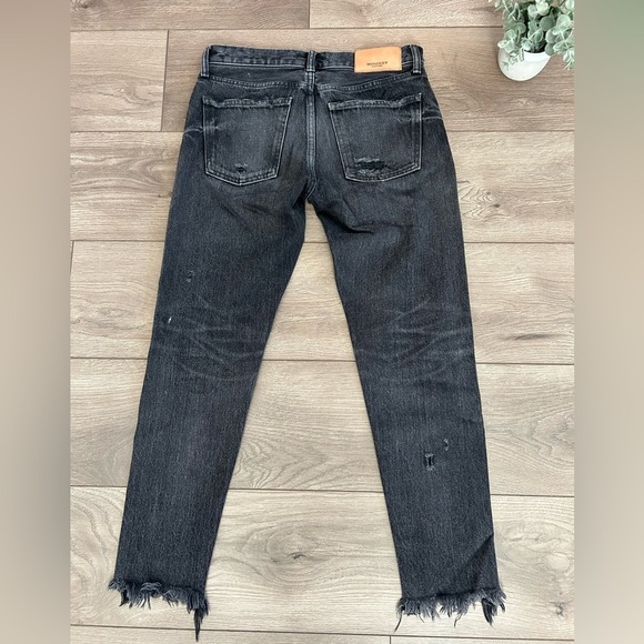 Moussy Vintage Charcoal Distressed Ankle Jeans Size 25 - Picture 5 of 8
